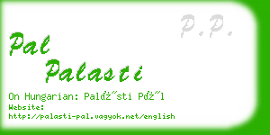 pal palasti business card